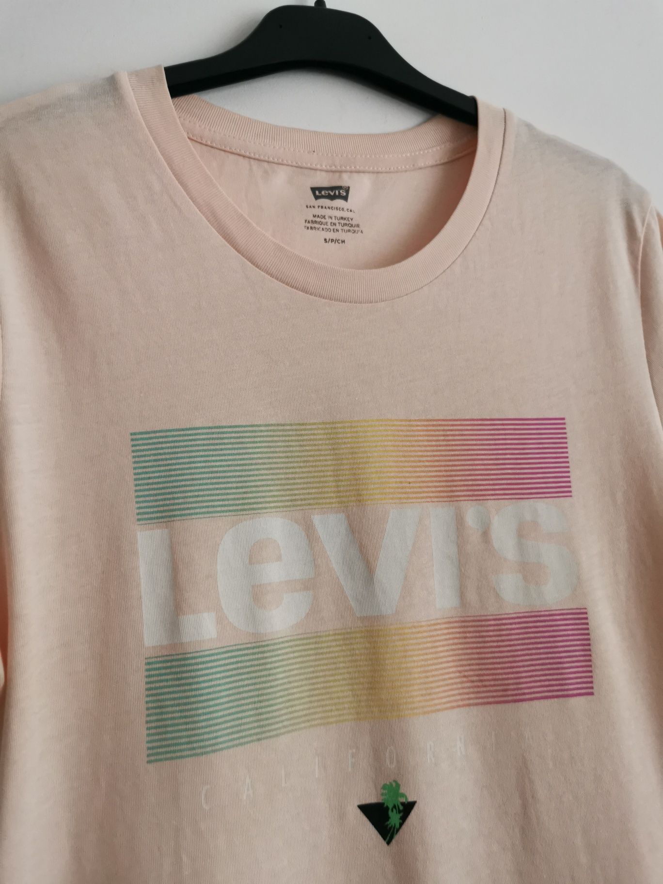 Levi's bluzka koszulka krótki rękaw sportowa logowana damska S/M