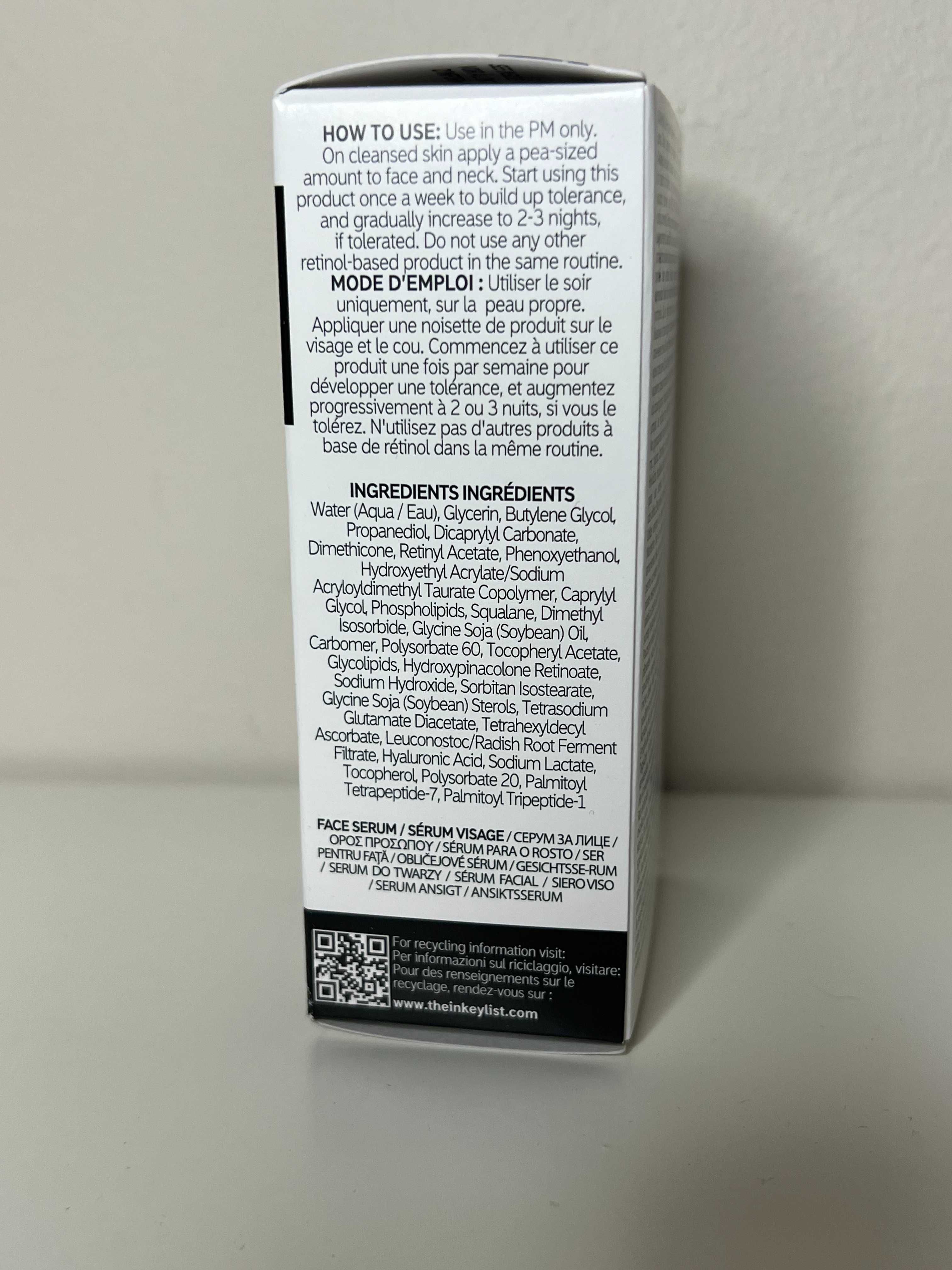THE INKEY LIST Serum odmładzające z retinolem 30ml Nowe Sephora