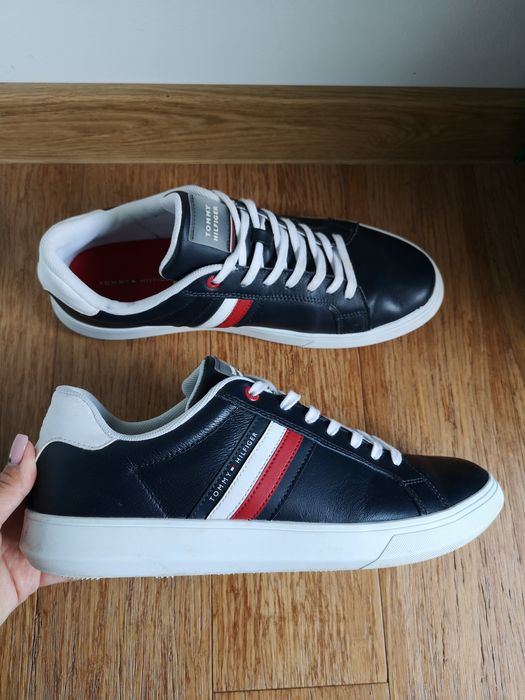 Sneakersy Tommy hilfiger 45 29 skóra skórzane buty sportowe męskie wią