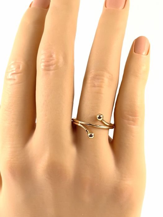 Złoty pierścionek rozmiar 15