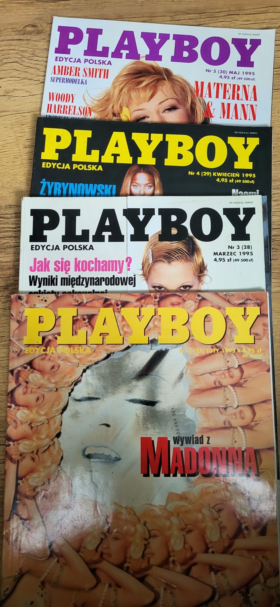 8 numerów Playboy 1995