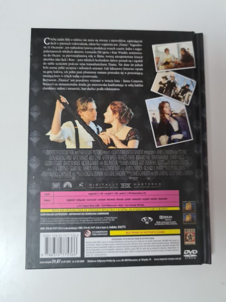 Titanic - książka i film na DVD - Najpiękniejsze filmy o miłości tom 2