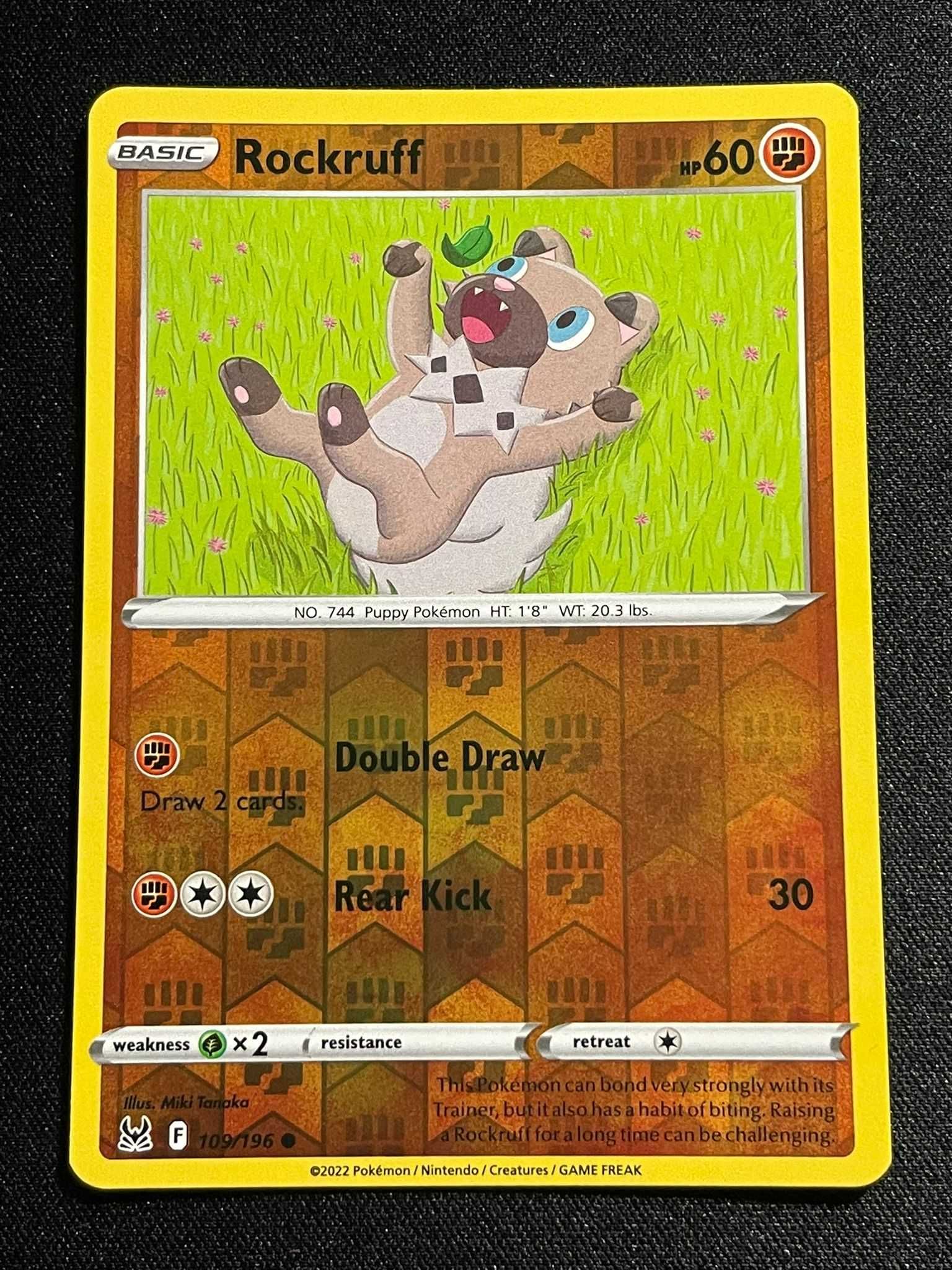 Carta Pokémon rockruff 109/196 Lost Origin