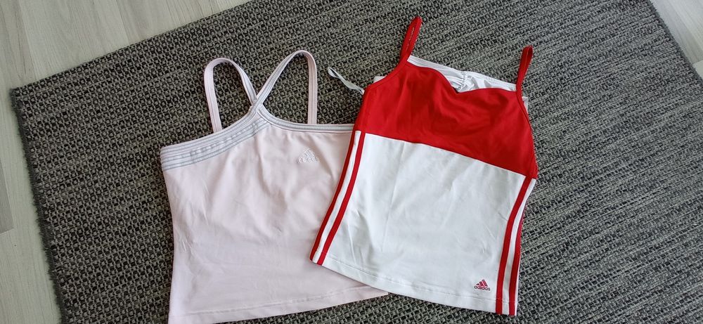 Bluzki,koszulki adidas damskie 2szt.