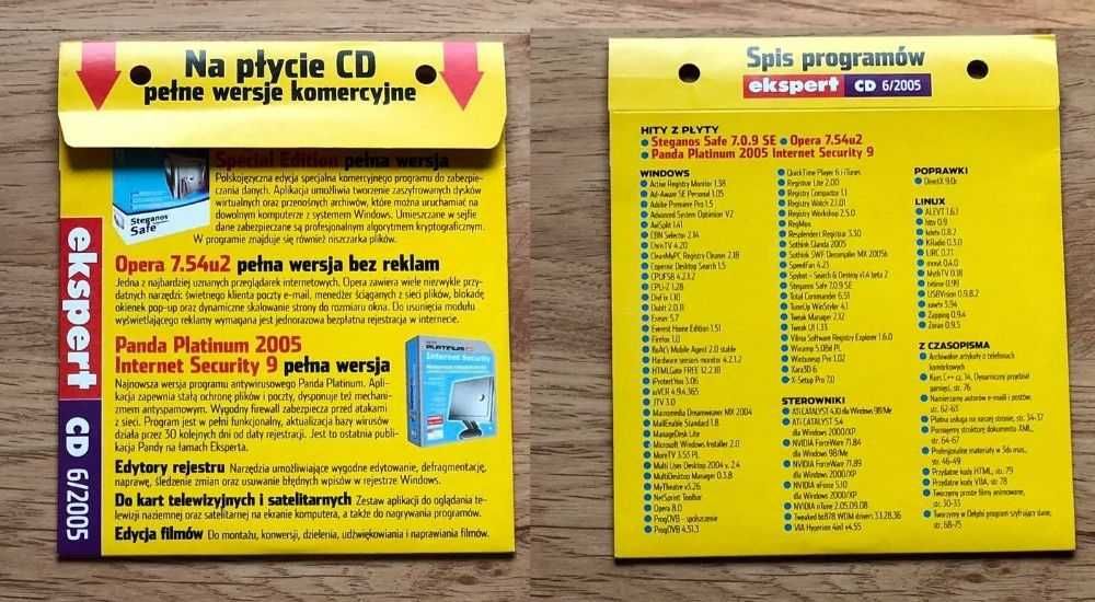 Zestaw Płyt CD DVD Komputer Świat Ekspert Ekspert PLUS Cena Za 13 Płyt