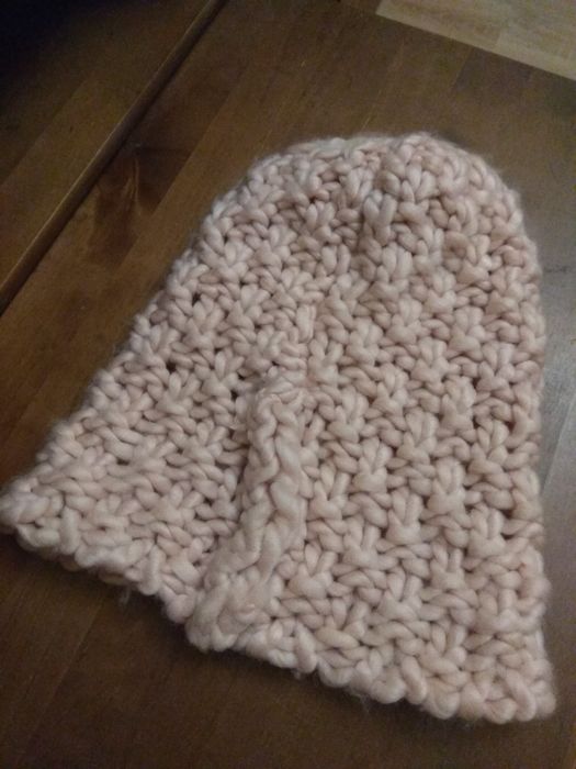 Reserved Komplet czapka i komin Jasny Róż