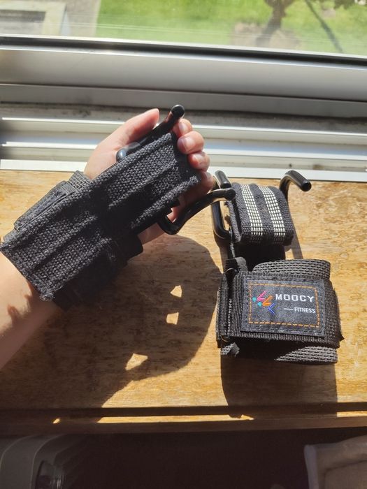 Ganchos para levantamento de pesos - Moocy Fitness