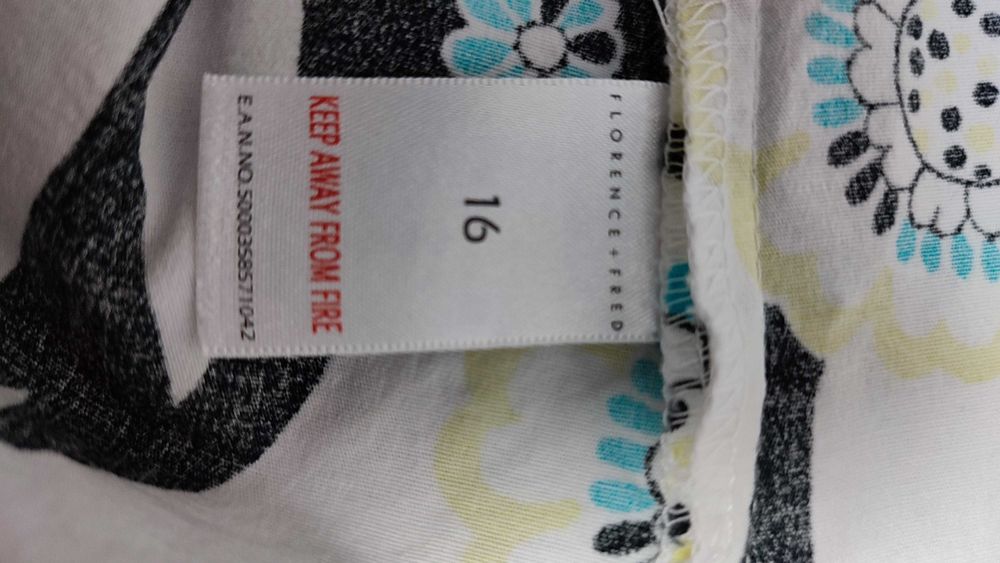 Spódnica w kwiaty bawełniana Florence Fred rozmiar 16