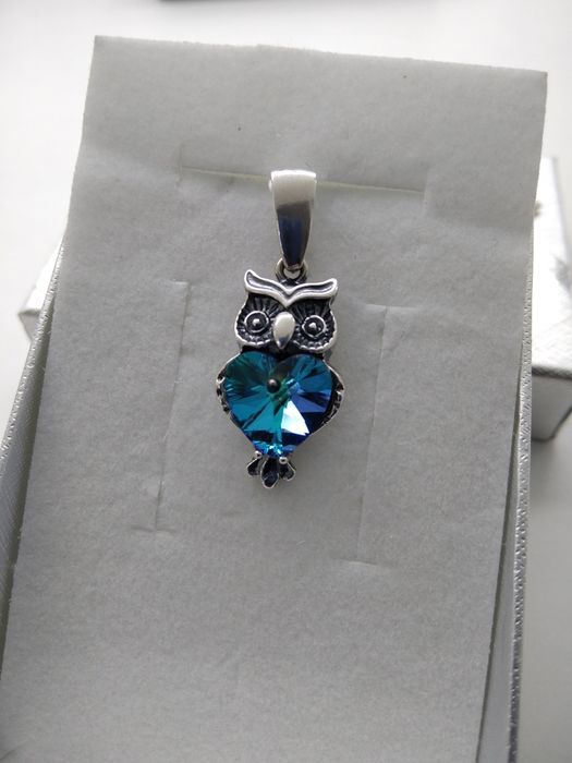 Srebrny wisiorek magiczna sowa srebro 925