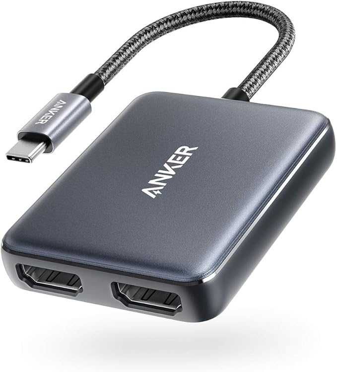 Anker A8324 Adapter konwenter USB C na 2x HDMI Thunderbolt 3