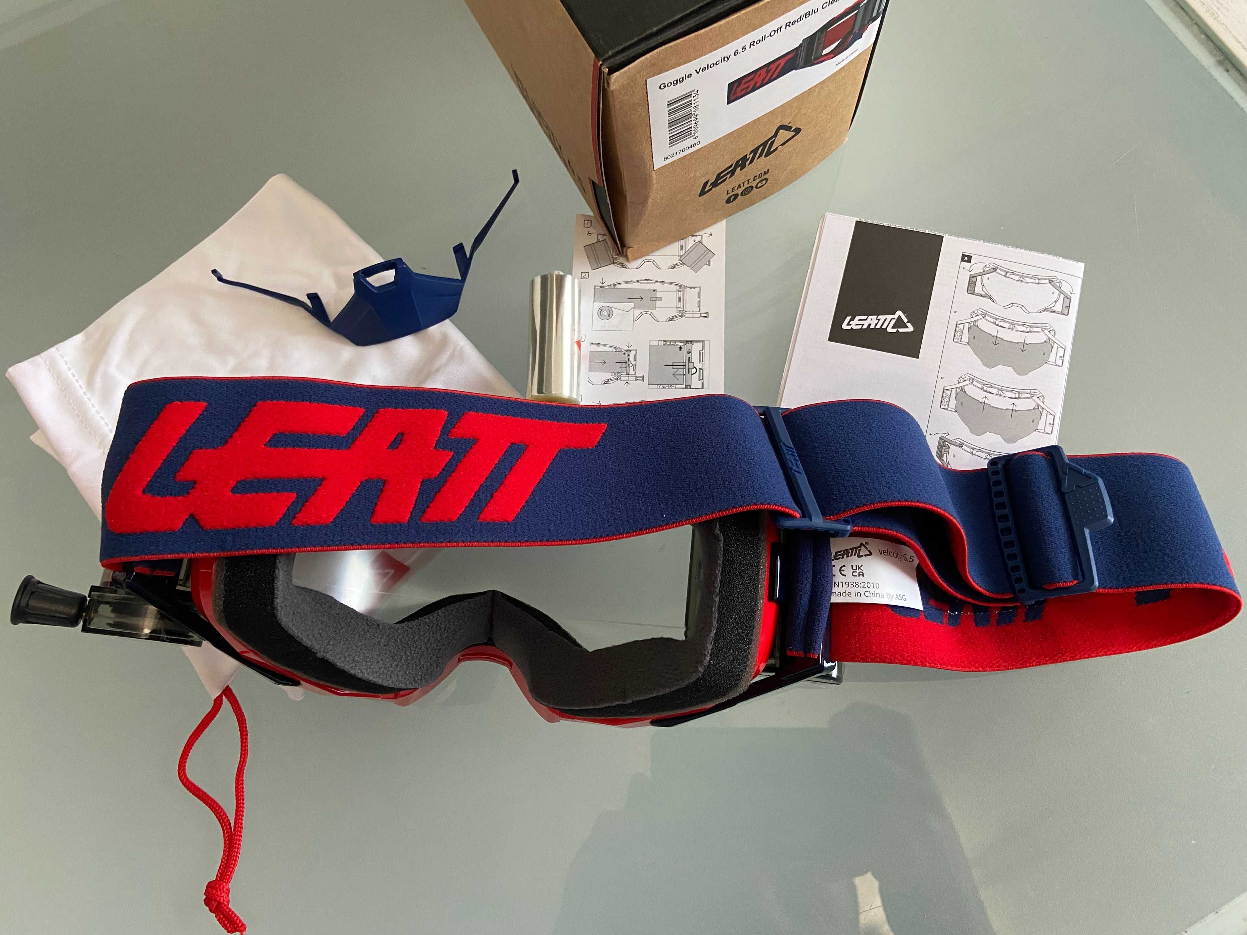 Gogle LEATT Velocity 6.5 Roll-off Red Blue(cross,quad,enduro,mtb,dh)
