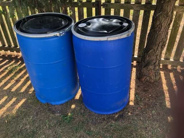 beczka na wode 200 l z zakryciem