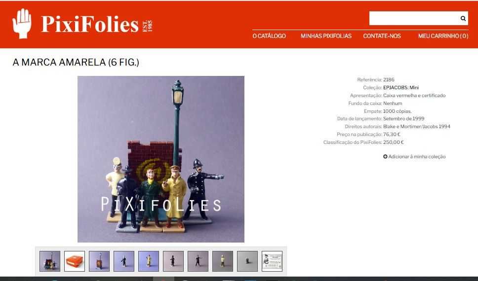 Blake e Mortimer A Marca Amarela 6 figuras PIXI mini