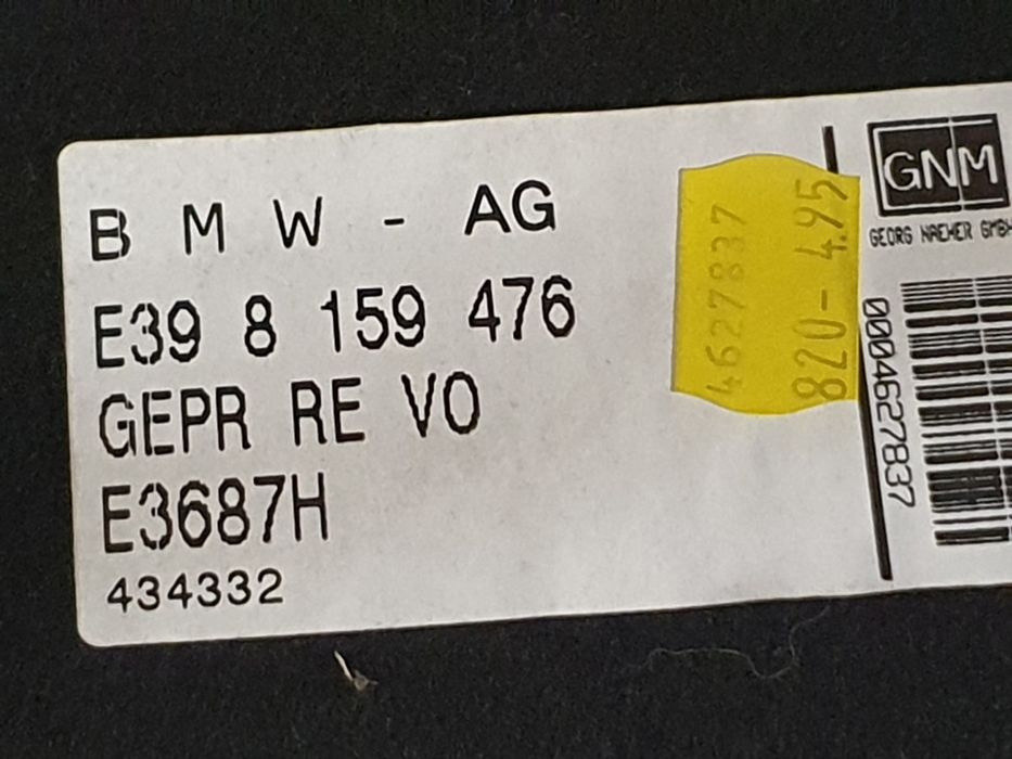 BMW E39 Sedan Wykładzina Bagażnika Komplet pod System HiFi Stan BDB