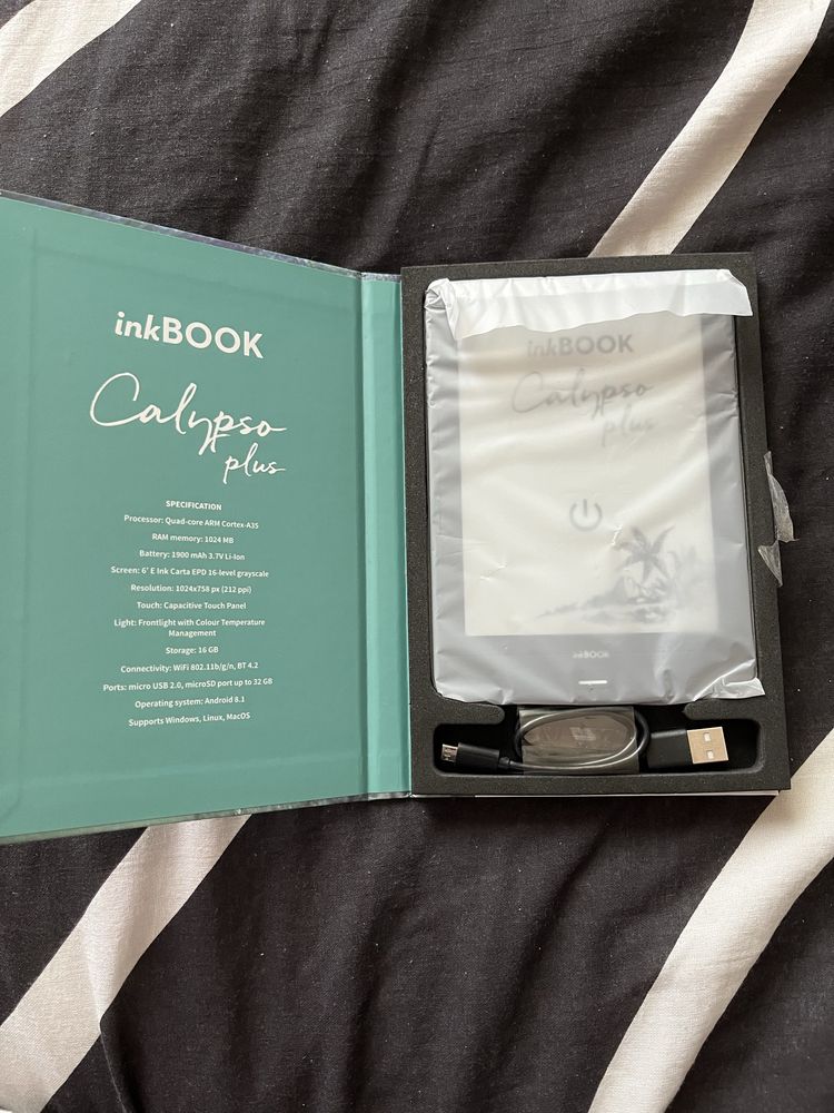 Inkbook calypso plus czarny + etui