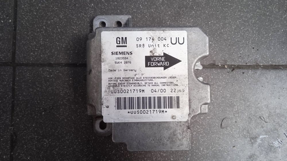 Moduł sensor airbag Opel Astra II