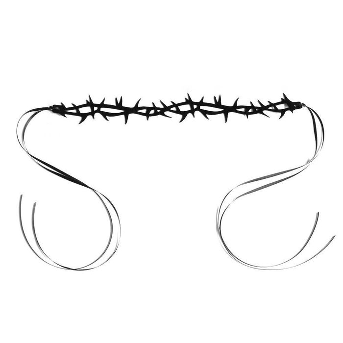 бархатное(мягкое)  Готическое ожерелье -чокер  шипы ведьмы