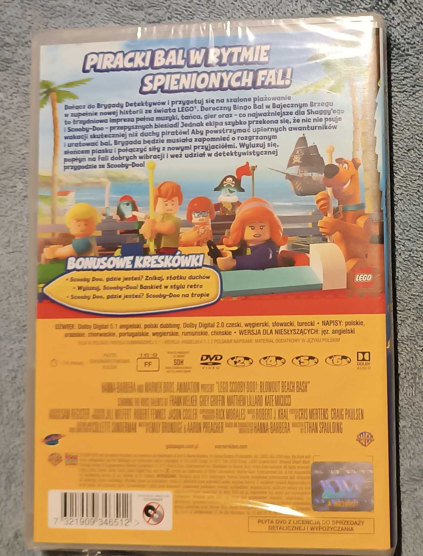 Lego Scooby-Doo! Klątwa piratów film DVD FOLIA!