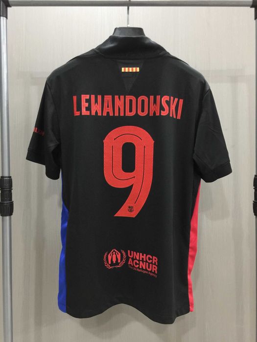 Nowa koszulka Nike wyjazdowa Barcelona 24-25 #9 Lewandowski R.S-XXXL