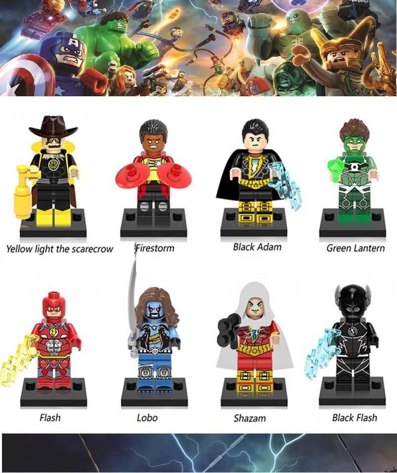 Bonecos minifiguras Super Heróis nº66 (compatíveis com Lego)