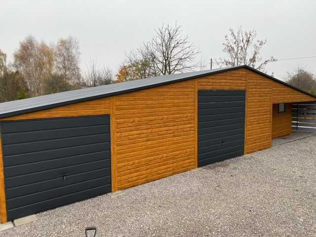 Garaż Blaszany 6x6 6x7 7x7 4x6 Blachodachówka Profil garaze blaszane