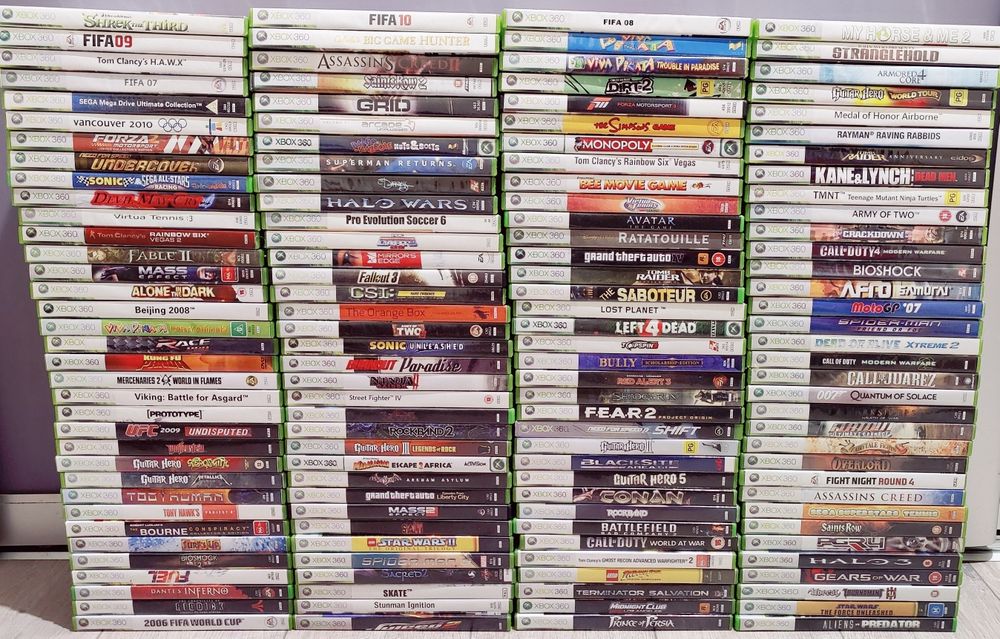 Диски для Xbox 360 одним лотом 140 шт