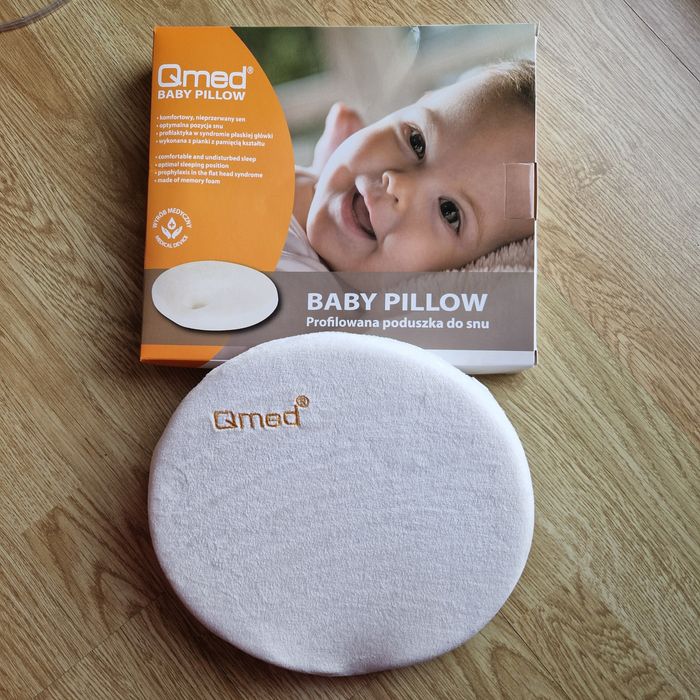 Qmed poduszka ortopedyczna dla niemowlaka stan idealny!