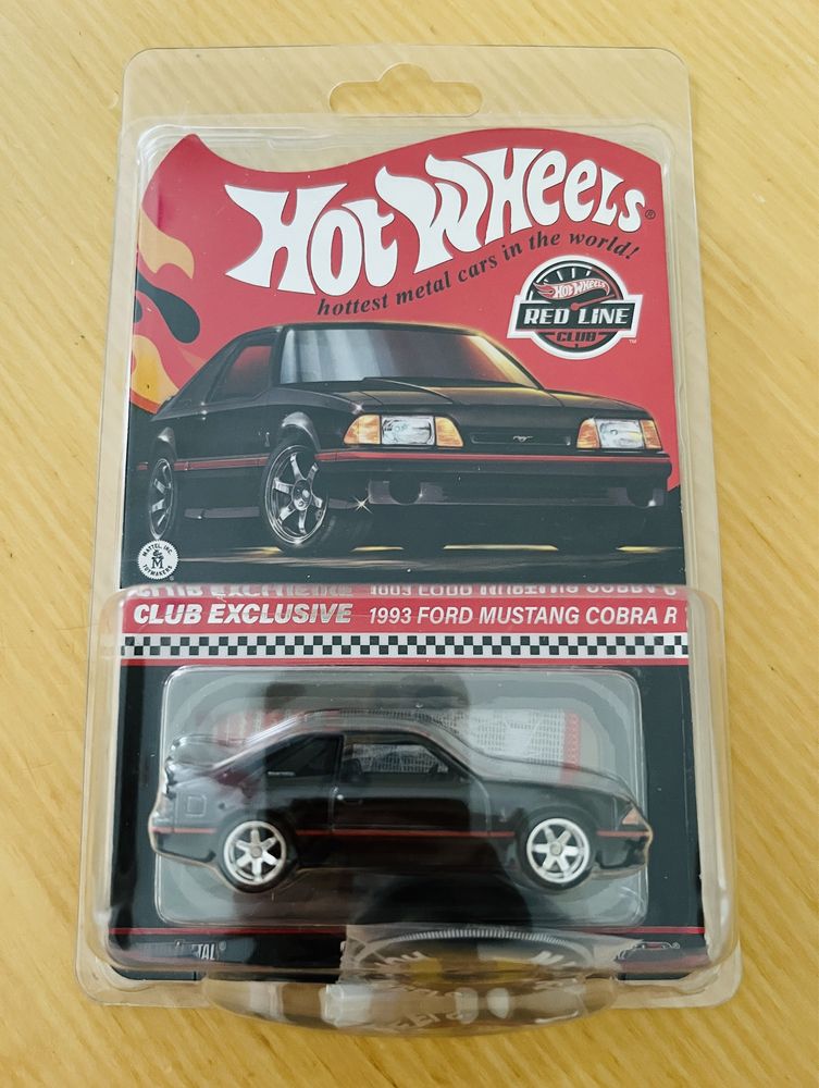 Hot Wheels 1993 Ford Mustang Cobra R RLC Red Line Club premium