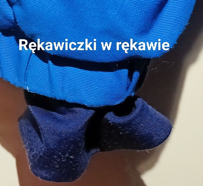 Kurtka narciarska wbudowane rękawiczki H&M 110