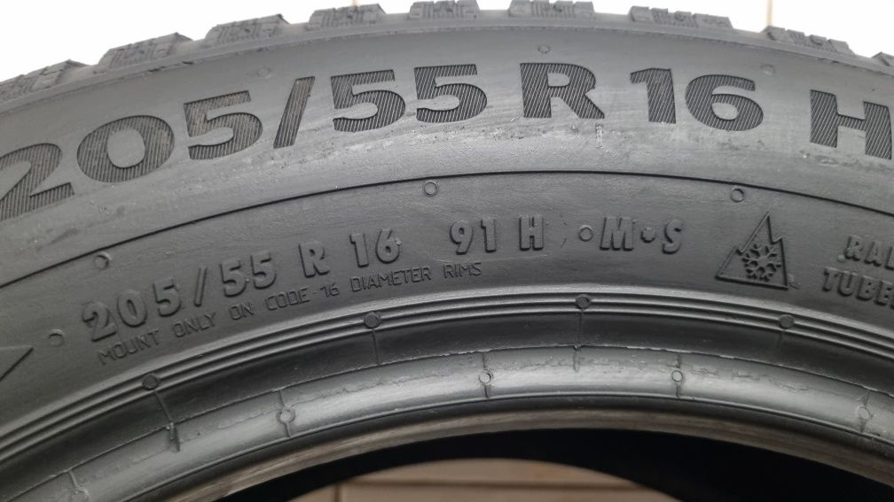 2 opony zimowe 205/55 R16 91H Continental WinterContact TS860