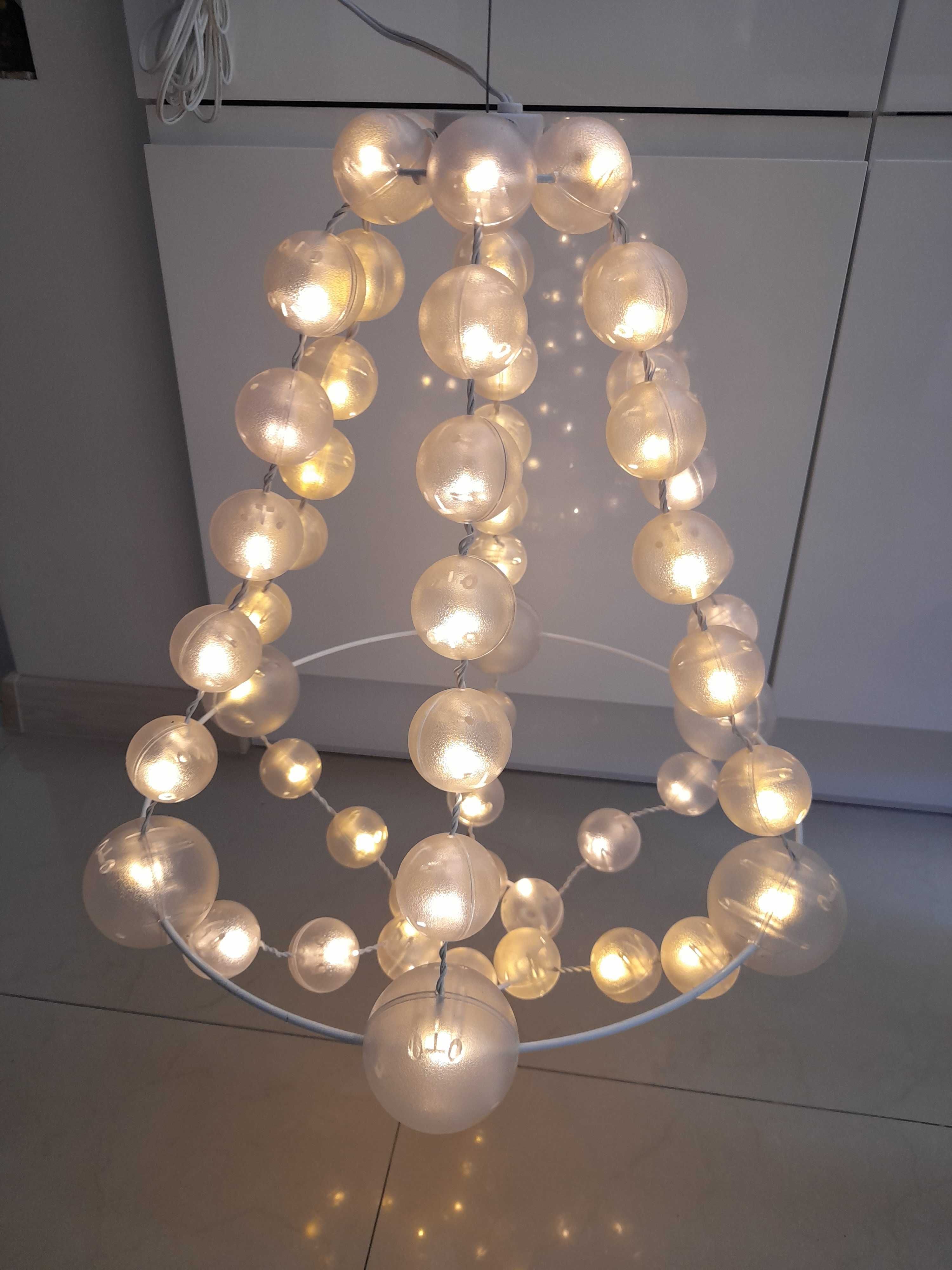 Lampa ozdobna białe kulki IKEA
