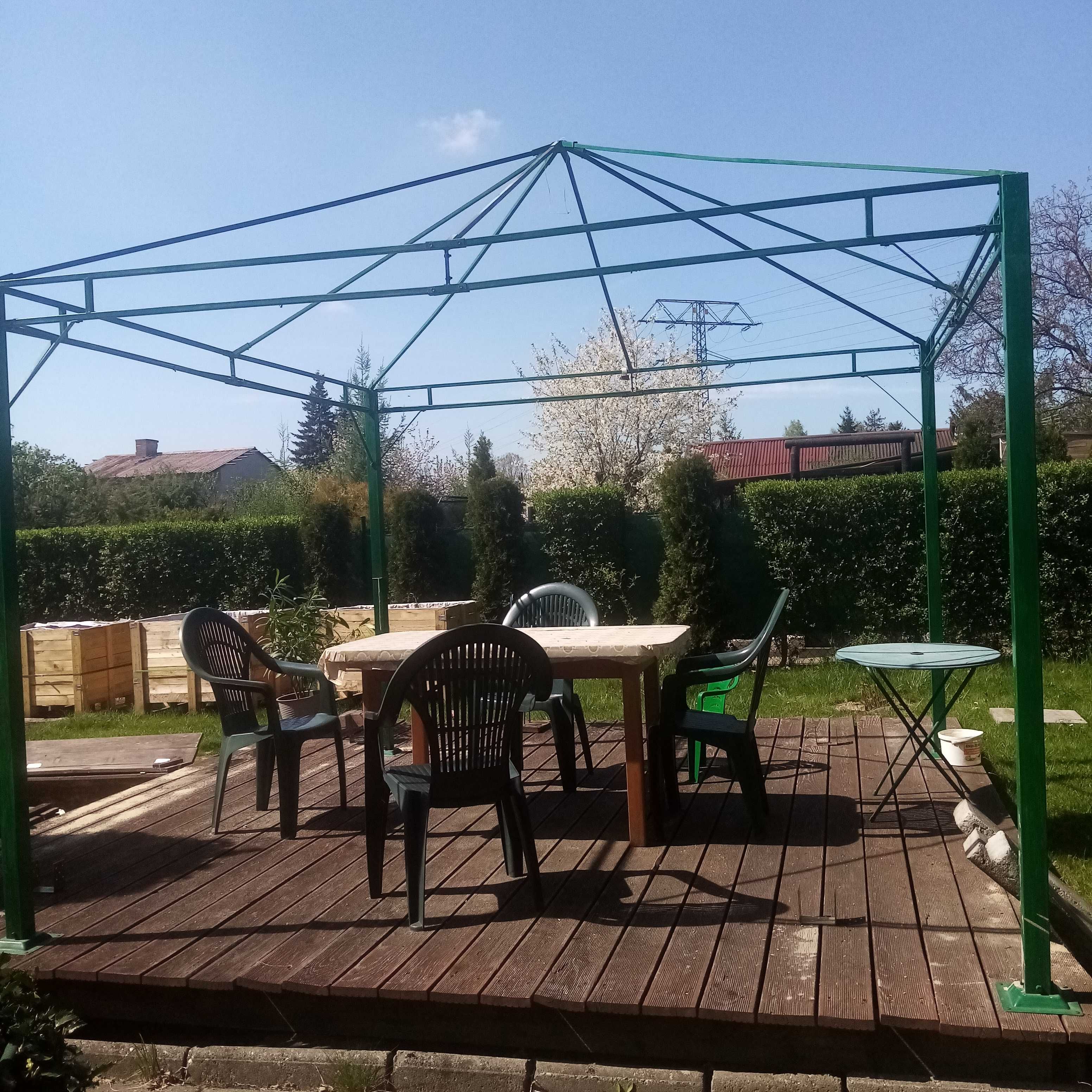Parawan ogrodowy-szkielet metalowy