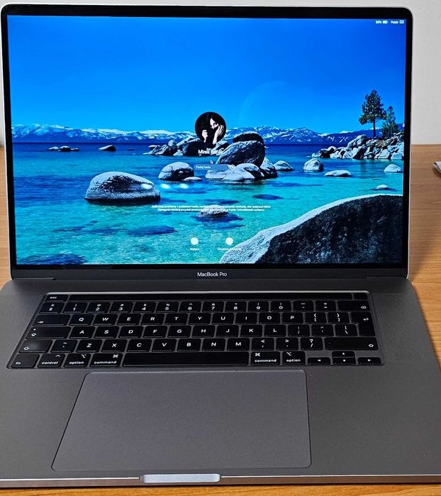 Macbook Pro 16” Touch Bar 2019 i7/16/500 Bateria 271 cykli