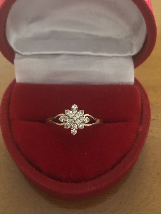 Zloty pierscionek 375