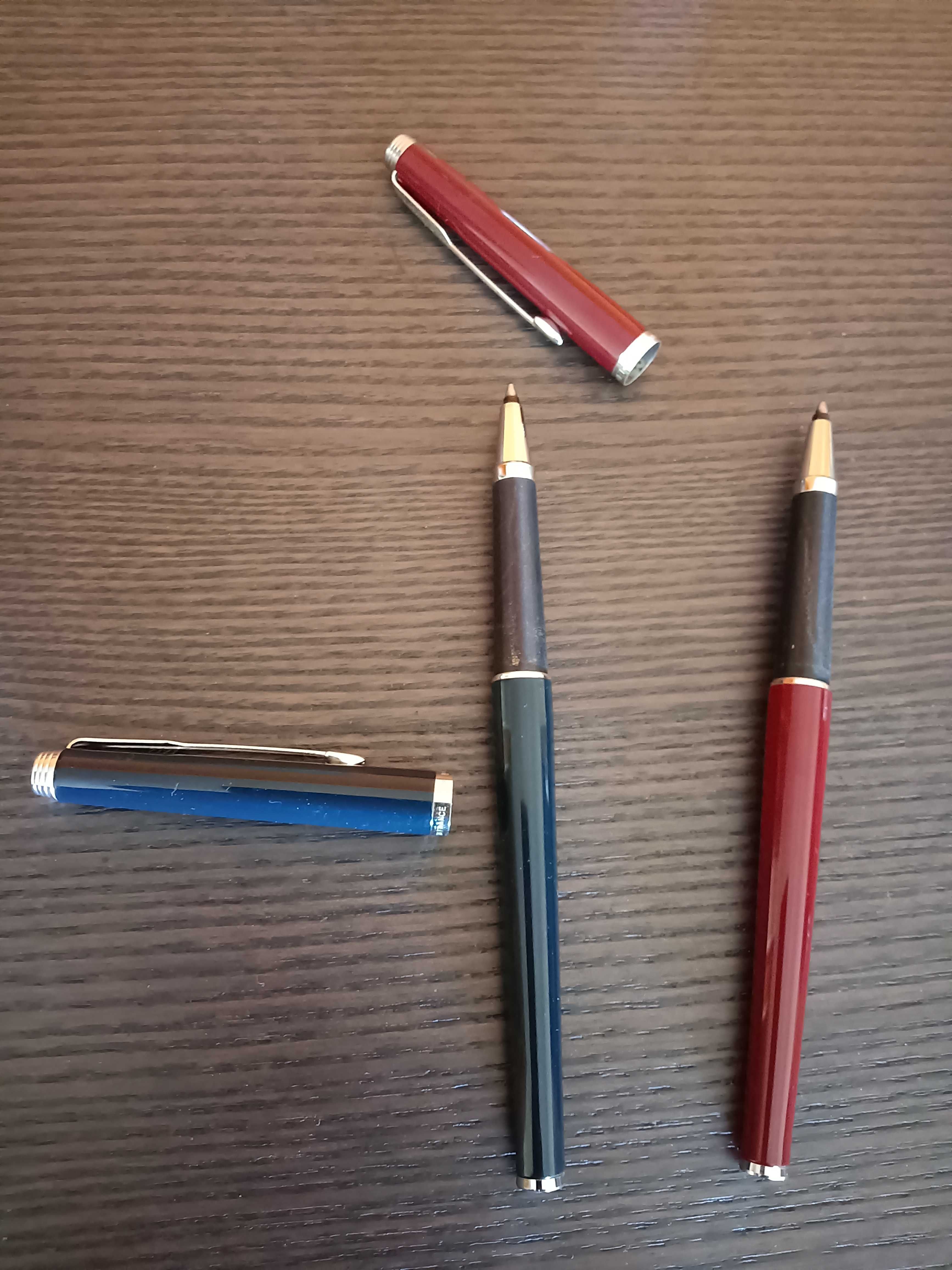Canetas Rollerball 180 vermelhas e azuis