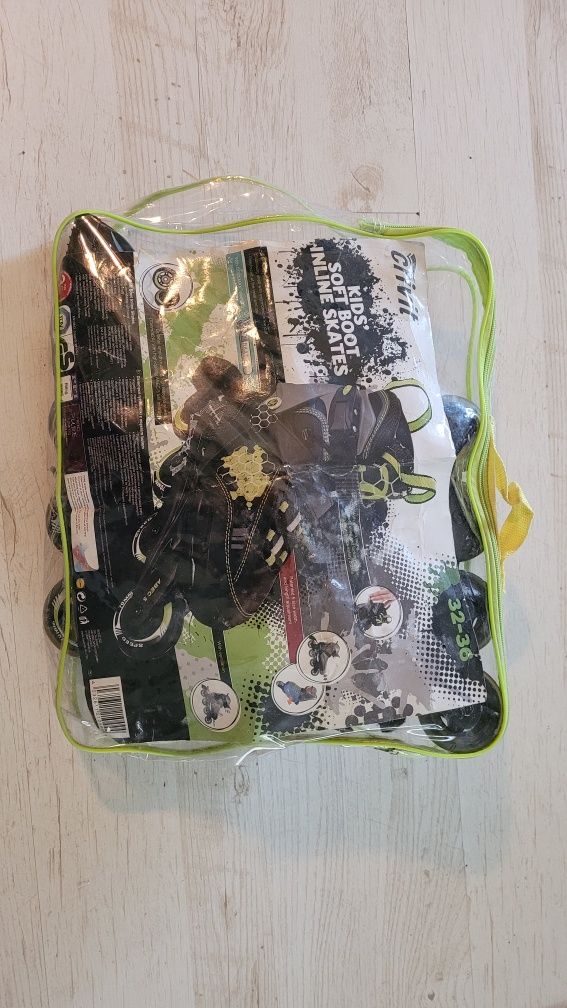 Rolki Civit rozmiar 32-36 soft boot łoż ABEC 5 ochraniacze XL x