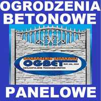 OGRODZENIA BETONOWE Ogrodzenie PANELOWE Producent Transport Montaż