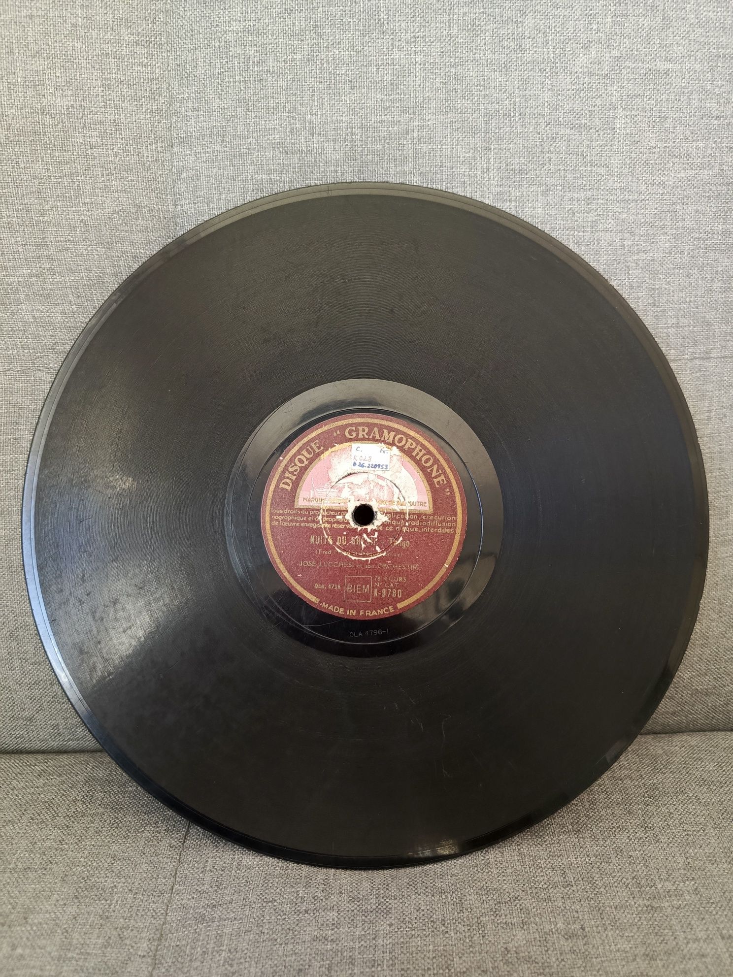 José Lucchesi - Płyta szelakowa (HMV)
