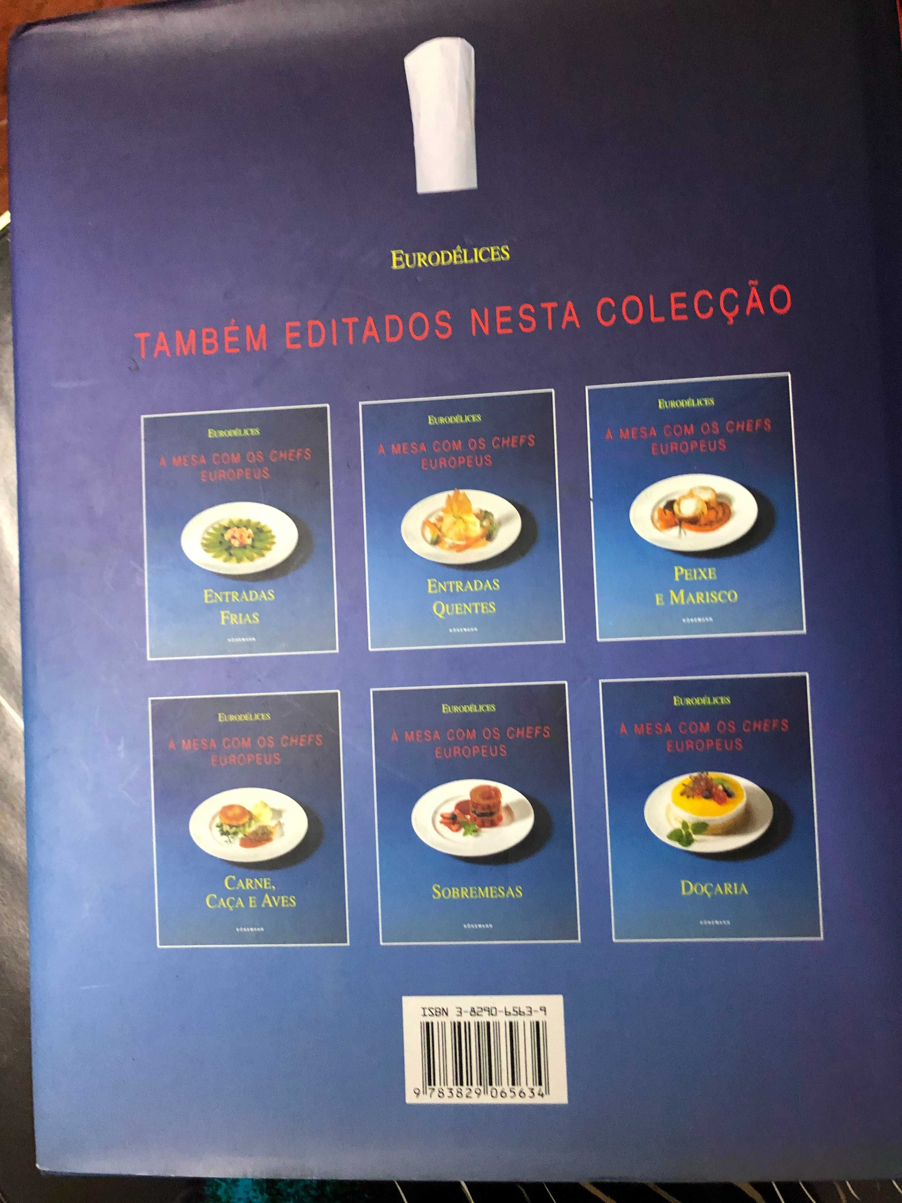 À Mesa com os Chefes Europeus - Dois Livros de culinária