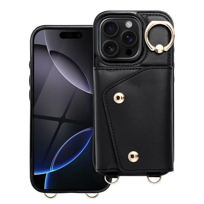 Futerał portfel WONDER dla IPHONE 12 / 12 PRO czarny