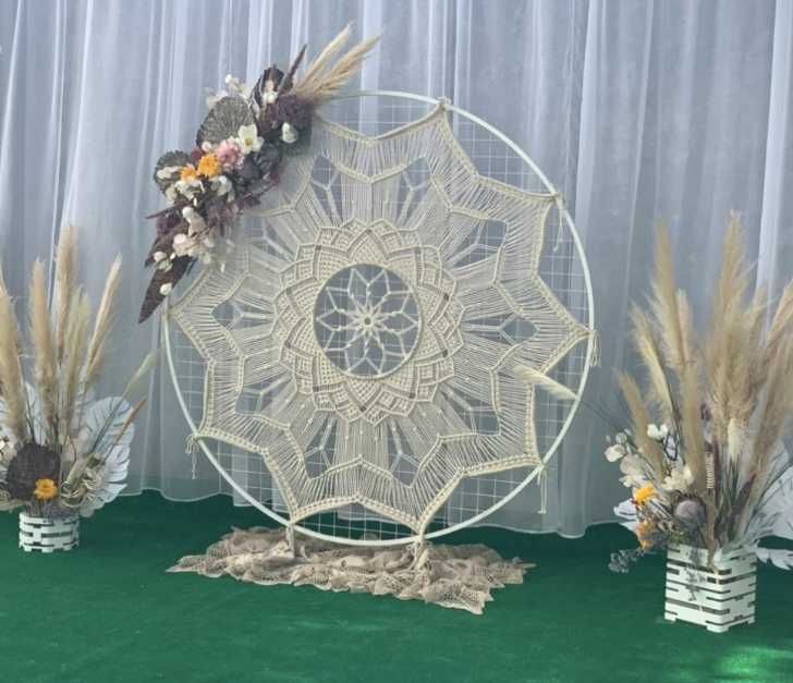 Кругле, велике макраме