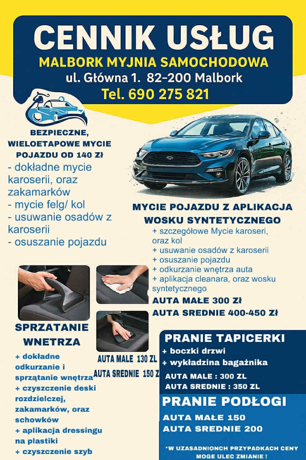 Myjnia samochodowa ręczna Malbork