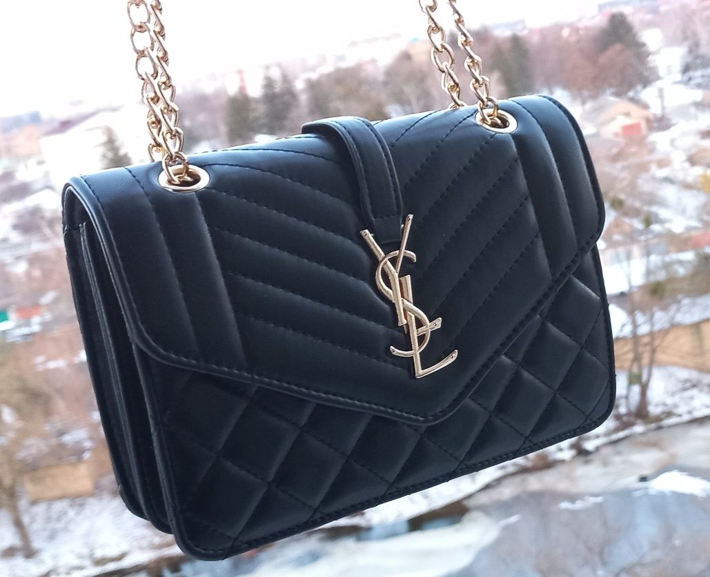 Сумка YSL Женская Yves Saint Laurent Envelope Черная