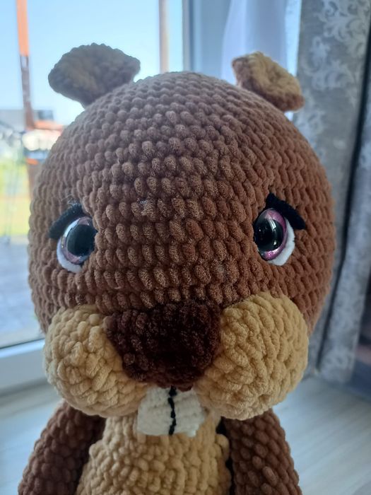 Maskotka bóbr na szydełku handmade