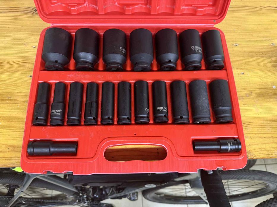 Zestaw nasadki udarowe 1/2 długie 10-38mm 20szt