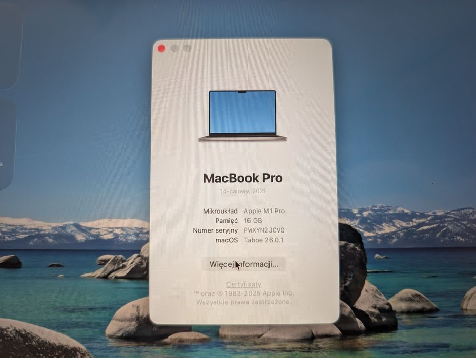 MacBook Pro M1Pro 14 | 16RAM | 1TB SSD