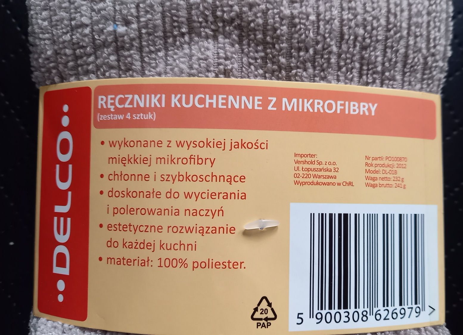 Ściereczki/ręczniki mikrofibra