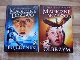 Magiczne drzewo Andrzej Maleszka Zestaw 2 książek Olbrzym i Pojedynek