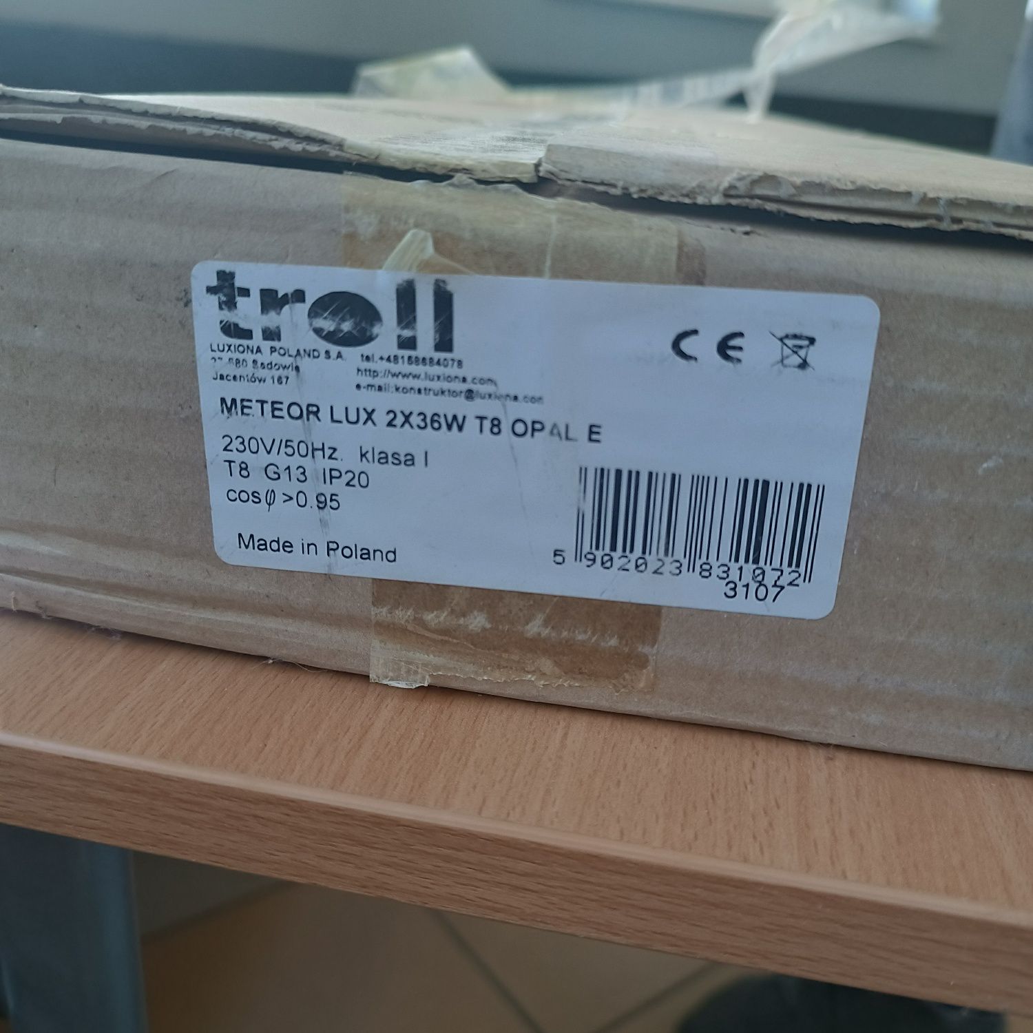 Oprawa Meteor Lux 2x36w T8 Opal E
