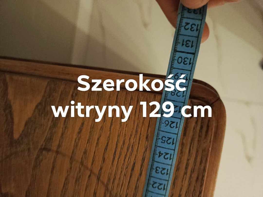 Sprzedam kredens z witryną (nadstawą przeszkloną) wymiary na zdjęciach